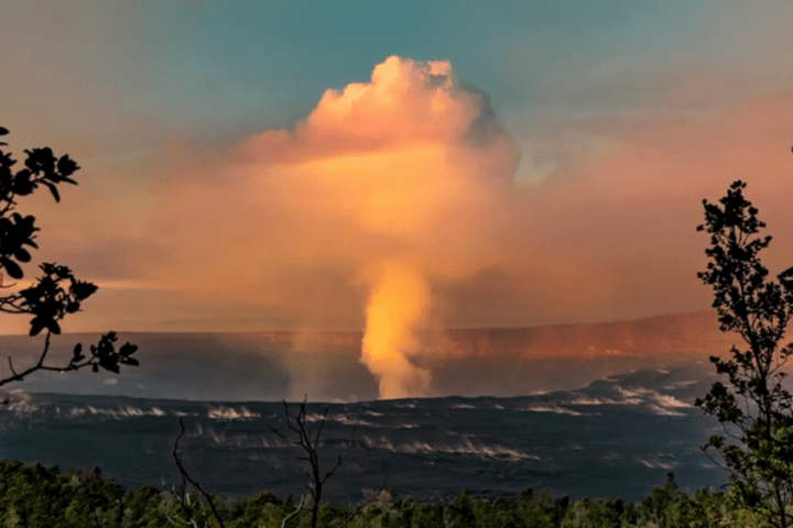 smoke coming from it